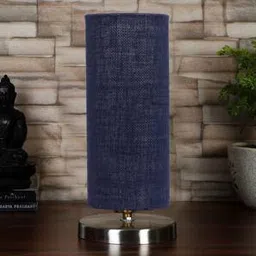devansh Blue Jute table lamp with Steel Base -12-picture-11