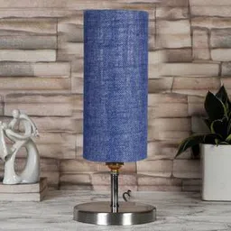devansh Blue Jute table lamp with Steel Base -52-picture-43