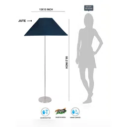 Devansh Blue Steel Floor Lamp image 4