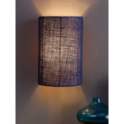 Devansh Blue Traditional Flush Mount Wall Lamp-picture-21