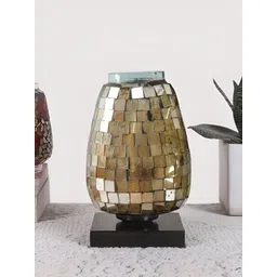 Devansh Brown Glass Traditional Abstract Shaped Table Lamp-picture-18