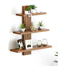Devansh Brown MDF 3-Tier Wall Shelf-picture-21