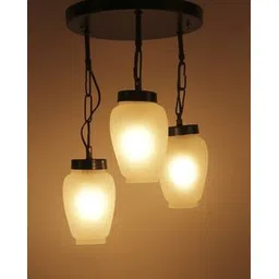 devansh Cluster Milky Glass Hanging Lamp-picture-17