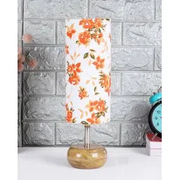devansh Floral Printed Table Lamp with Cylindrical Shape-picture-16