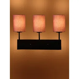 Devansh Grey & Black Cylindrical Cotton Cluster Wall-Mounted Lamp-picture-30