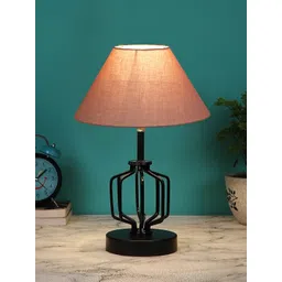 Devansh Grey & Black Iron Solid Table Lamp-image-24