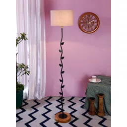 Devansh Grey & Black Solid Leaf Shaped Club Lamp-picture-26