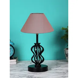 Devansh Grey & Black Solid Metal Table Lamp-picture-29