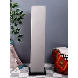 Devansh Grey & Black Solid Traditional Floor Lamp with Shade image 1