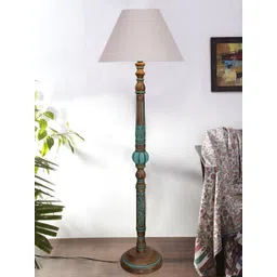 Devansh Grey & Brown Wooden Floor Lamps-picture-18