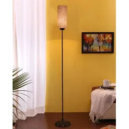 devansh Iron Floor Lamp Base with Jute Shade-picture-11