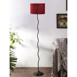 Devansh Maroon Solid Floor Lamps-picture-15