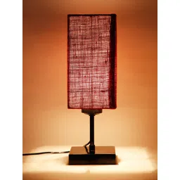 Devansh Maroon Solid Traditional Buffet Table Lamp-picture-34