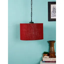 Devansh Maroon Solid Traditional Hanging Light-picture-24