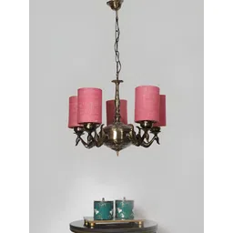 Devansh Maroon Traditional Ceiling Lamp-picture-29