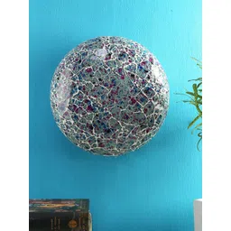 Devansh Mosaic Blue Color Flush Mounted Contemporary Wall Lamp-picture-35
