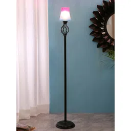 Devansh Multicolored Basket Iron Floor Standing Lamp-picture-12
