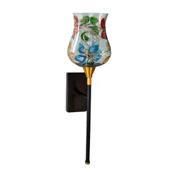 Devansh Multicoloured & Multicoloured Printed Glass Wall Lamp-picture-33
