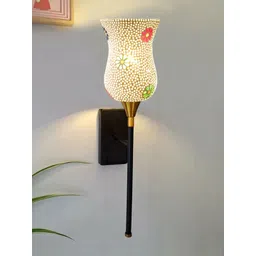 Devansh Multicoloured & White Printed Glass Contemporary Wall Lamp-picture-14