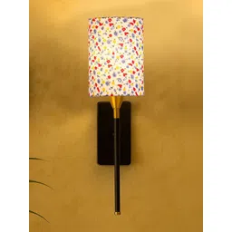 Devansh Multicoloured & White Printed Glass Cylinder Shaped Wall Lamp-picture-26
