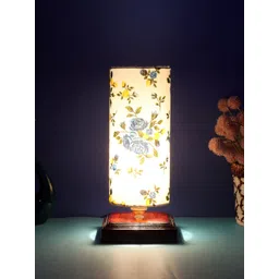 Devansh Multicoloured Floral Printed Table Lamp with Shade-picture-12