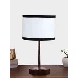 Devansh Multicoloured Wood Contemporary Cylindrical Shaped Table Lamp-picture-34