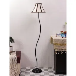 Devansh Off-White & Black Solid Contemporary Club Lamp-picture-23