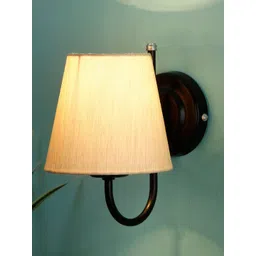 Devansh Off White & Black Traditional Armed Sconce Wall Lamp-picture-19