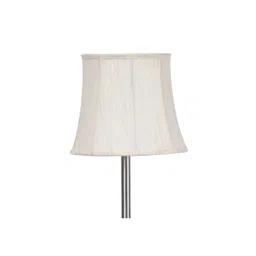 Devansh Off White & Silver Cotton Floor Lamp image 3