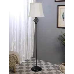 Devansh Off White Cotton Floor Lamp-picture-45