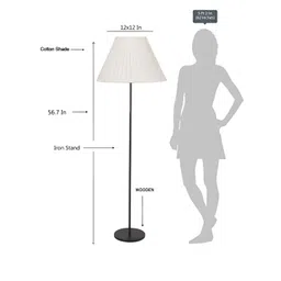 Devansh Off-White Knife Pleated Frustum FloorLamps-picture-48