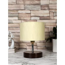 Devansh Off White Solid Cylindrical Table Lamp-picture-43