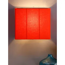 Devansh Orange & Black Traditional Flush Mount Wall Lamp-picture-32