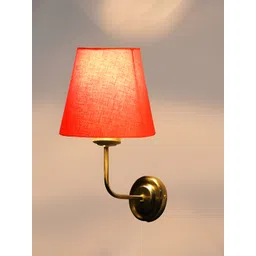 Devansh Orange Metal Traditional Frustum Shaped Wall Lamp-picture-39