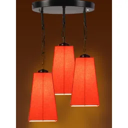 Devansh Orange Solid Bell Shaped Traditional Hanging Ceiling Lamp-picture-16