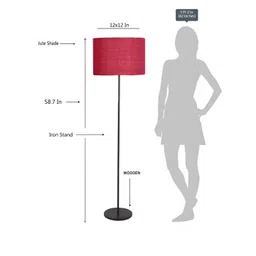 Devansh Pink Cylindrical FloorLamps-picture-27