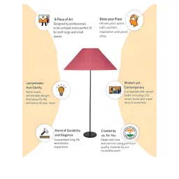 Devansh Pink Frustum FloorLamps image 1