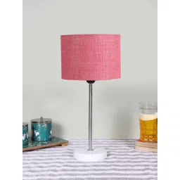 Devansh Pink Wooden Cylinderical Table Lamps-picture-32