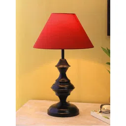 Devansh Red & Black Solid Mota Katori Table Lamp-picture-40