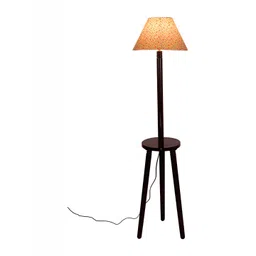 Devansh Red & Blue printed Wooden Floor Lamp-picture-28