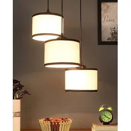 devansh Set of 3 Round Drum Cluster Hanging Lamps-picture-12
