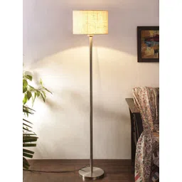 Devansh Unisex Jute Beige Designer Steel  Floor Lamp-picture-19