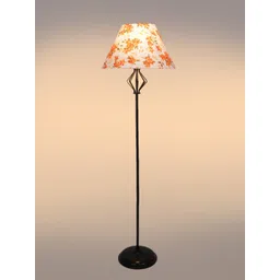 Devansh White & Black Printed Conical Floor Lamps-picture-40