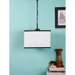 Devansh White & Black Solid Traditional Hanging Light-picture-28