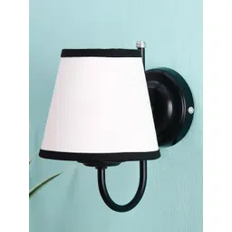 Devansh White & Black Traditional Armed Sconce Wall Lamp-picture-31
