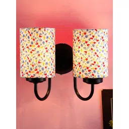 Devansh White & Blue Printed Traditional Double Flush Mount Light-picture-24