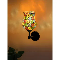 Devansh White & Blue Textured Metal Contemporary Wall Lamp-picture-37