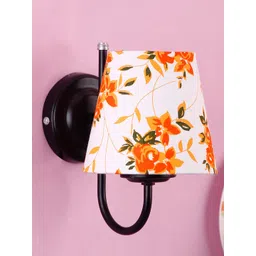 Devansh White & Orange Conical Wall Mounted Lamp-picture-22