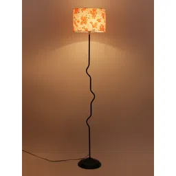 Devansh White & Orange Solid Curvy Novelty Lamp-picture-54