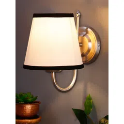 Devansh White Jute Conical Wall Lamps with Steel Base-picture-40